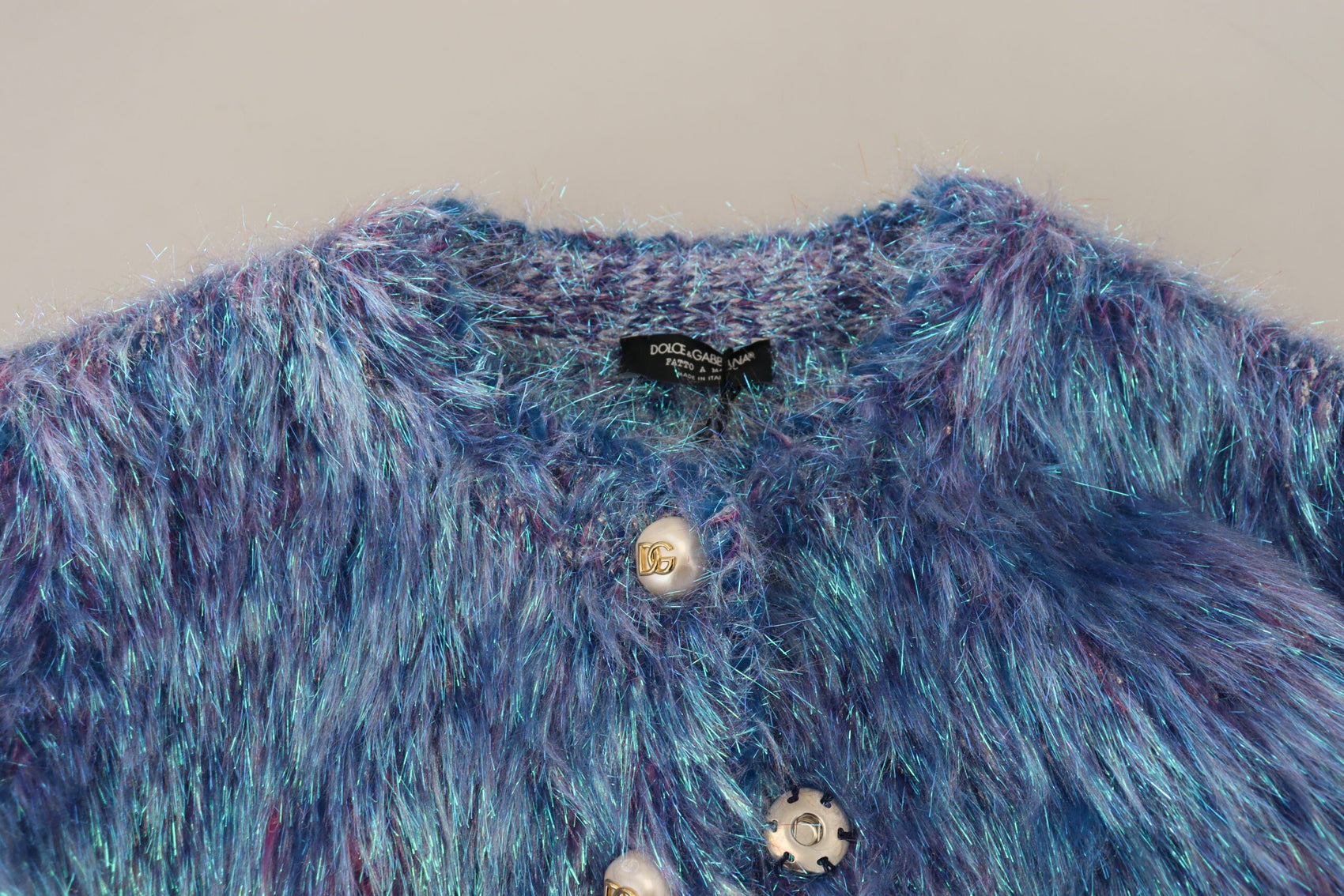 Elegante giacca multicolore a maniche lunghe