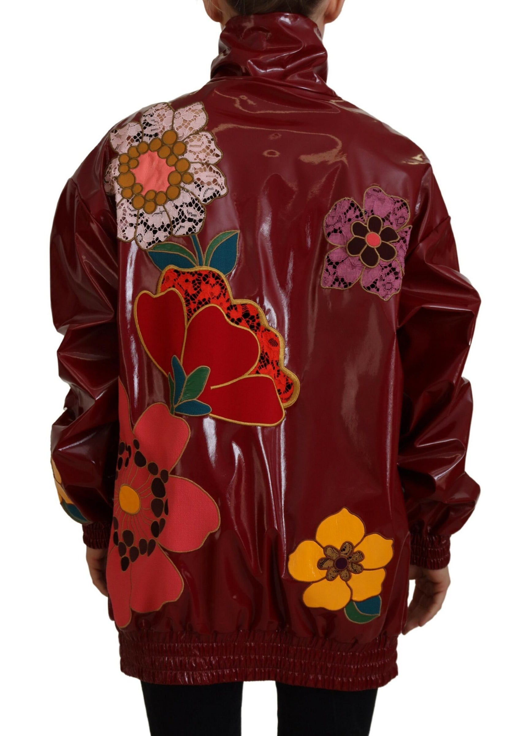 Giacca Maroon Floral Luxe