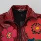 Maroon Floral Luxe Jacket