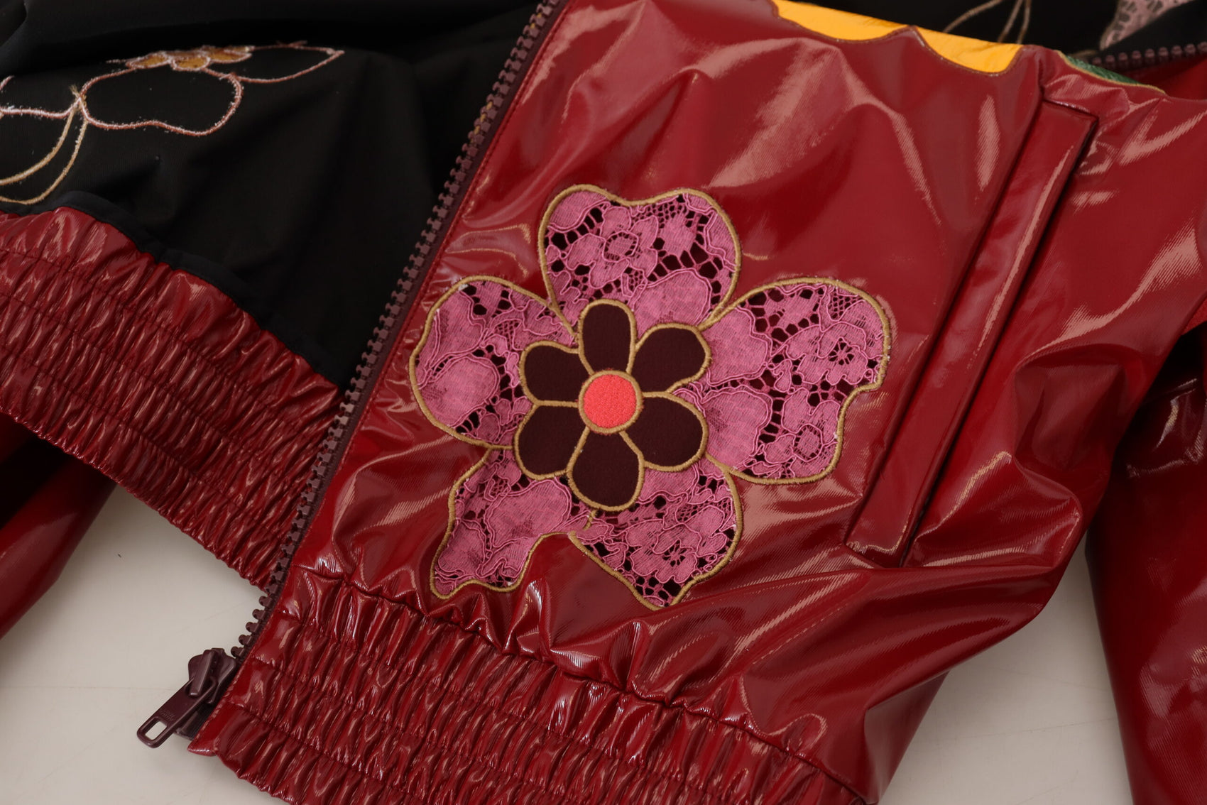Giacca Maroon Floral Luxe