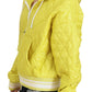 Elegant Yellow Hooded Jacket