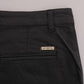 Pantaloni eleganti slim fit in cotone grigio