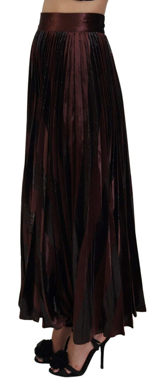 Elegant High Waist A-Line Maxi Skirt