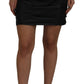 Chic High Waist A-Line Leather Mini Skirt