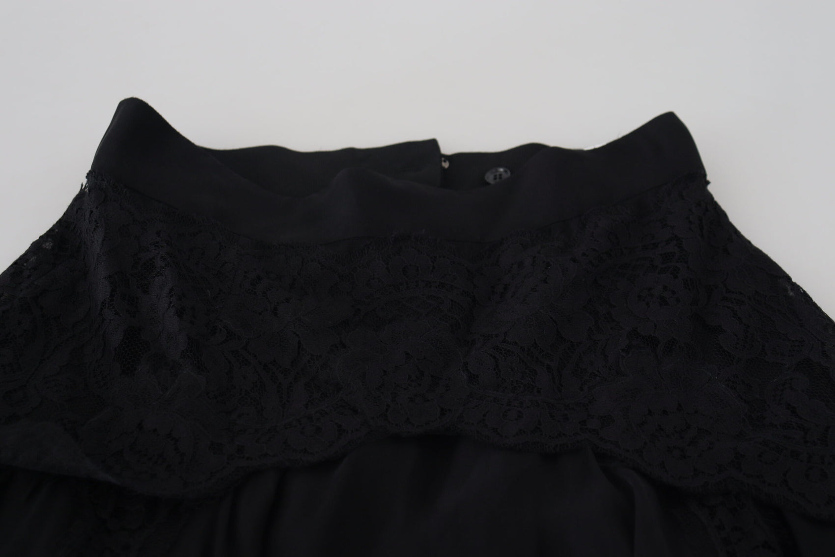 Gonna midi elegante a vita alta in misto seta