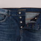 Jeans slim fit blu lavaggio chic