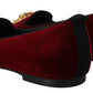 Bordeaux Velvet Devotion Loafers