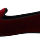 Bordeaux Velvet Devotion Loafers