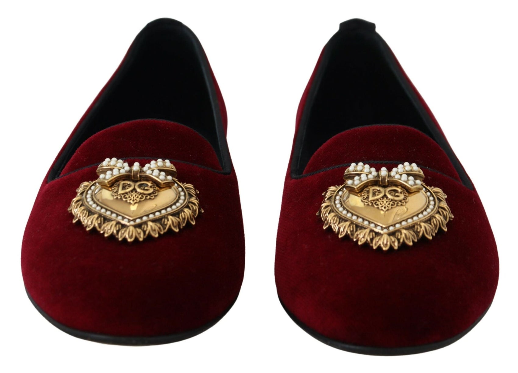 Bordeauxrote Samt-Loafer „Devotion“