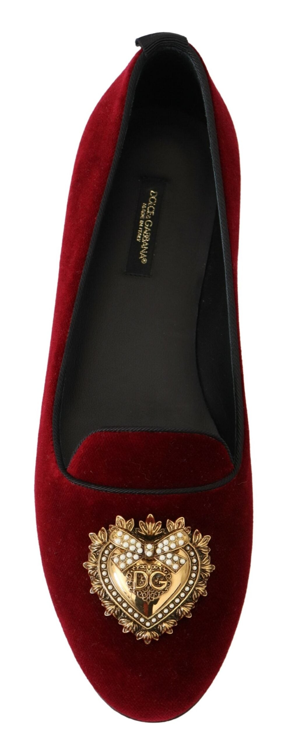 Bordeauxrote Samt-Loafer „Devotion“