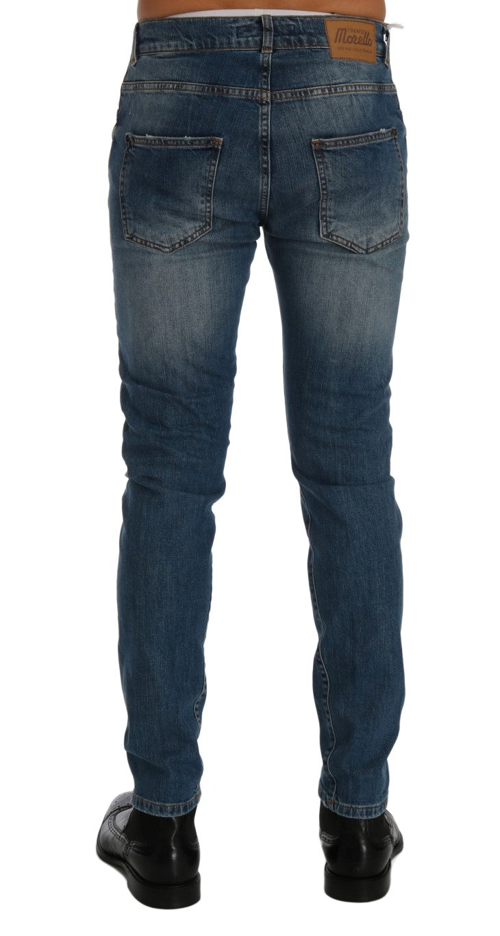 Svelte Italian Denim – Slim Fit Blue Jeans
