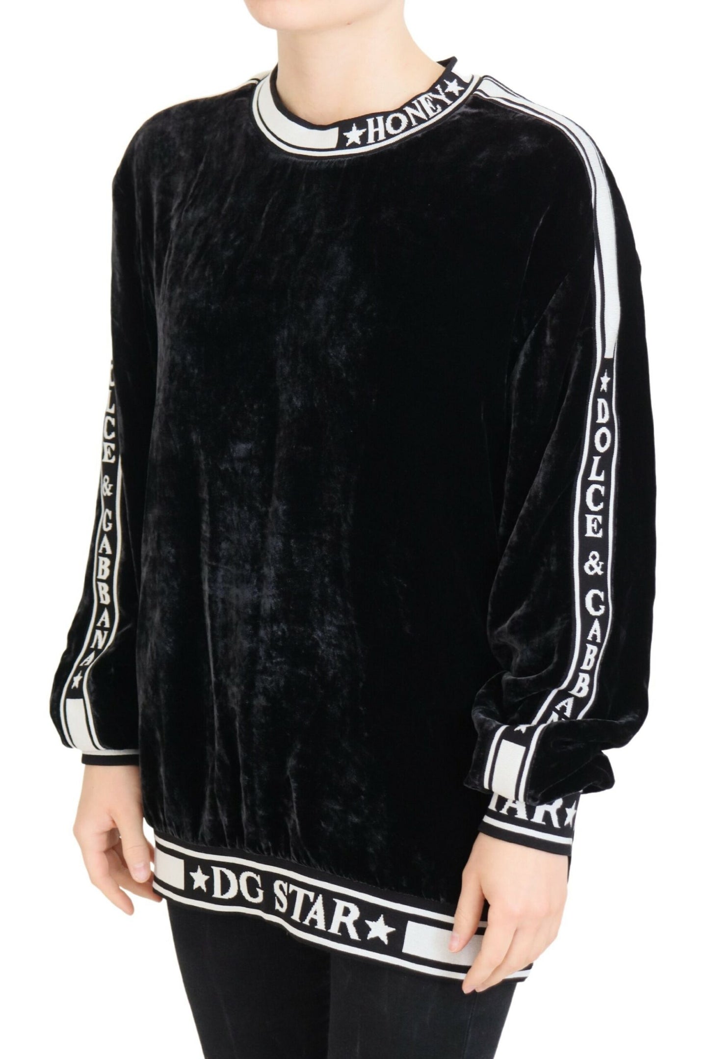 Elegante maglione in velluto misto seta