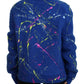 Elegante cardigan in mohair multicolore Splash