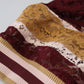 Maglione pullover multicolore con scollo a V