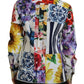 Elegantes Langarm-Top aus Baumwolle mit Blumenmuster