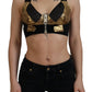 Elegantes Crop Top mit Frontreißverschluss