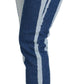 Jeans slim fit a righe eleganti in stile italiano