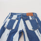 Jeans slim fit a righe eleganti in stile italiano