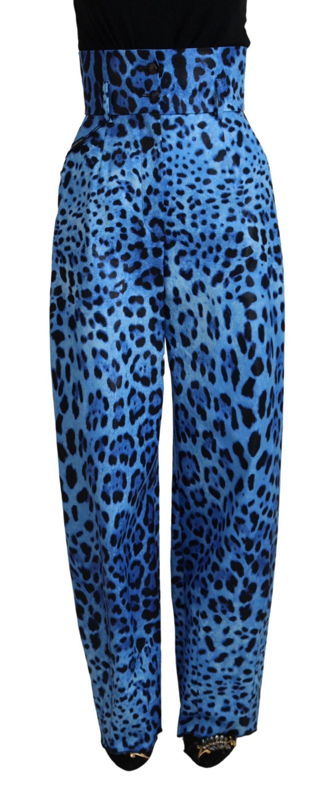 Pantaloni dritti eleganti a vita alta