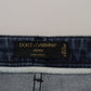 Jeans dritti a vita alta chic in giallo brillante