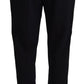Pantaloni eleganti in lana affusolati a vita alta