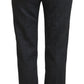 Pantaloni affusolati eleganti a righe grigie