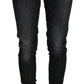 Chic Black Low Waist Skinny Jeans