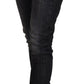 Chic Black Low Waist Skinny Jeans