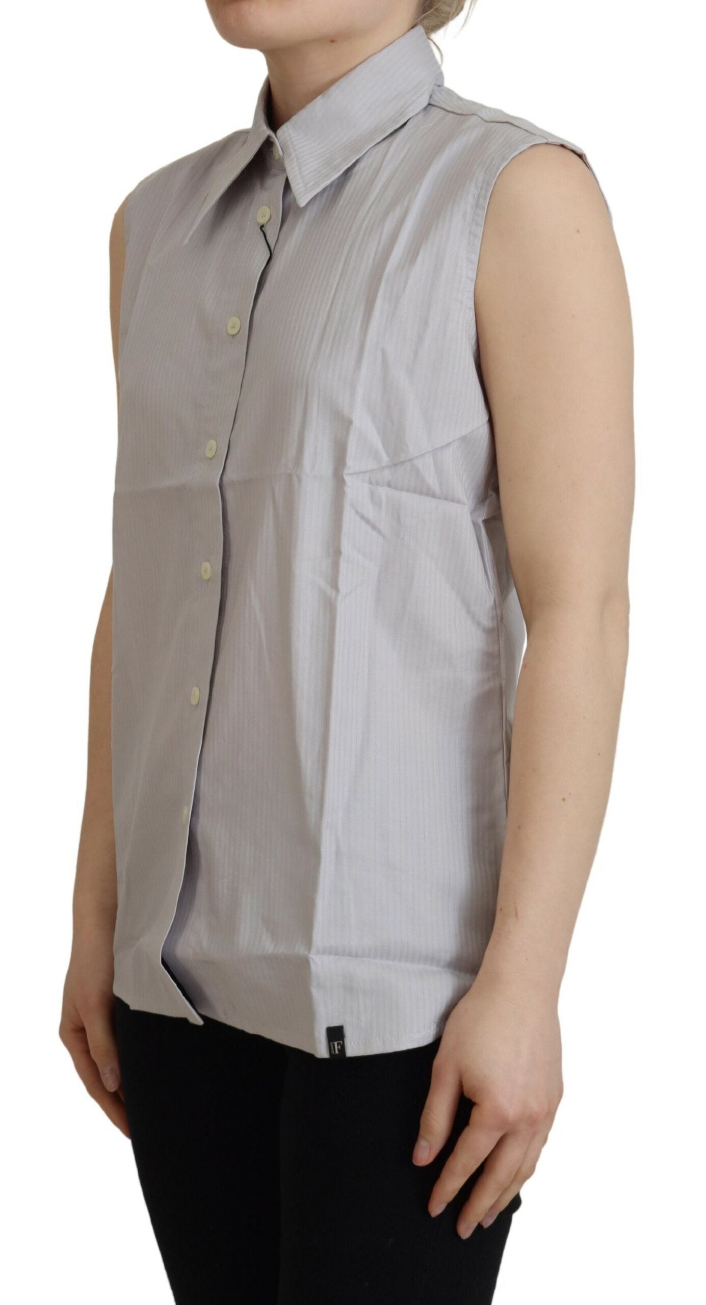Elegantes ärmelloses Poloshirt aus Baumwolle