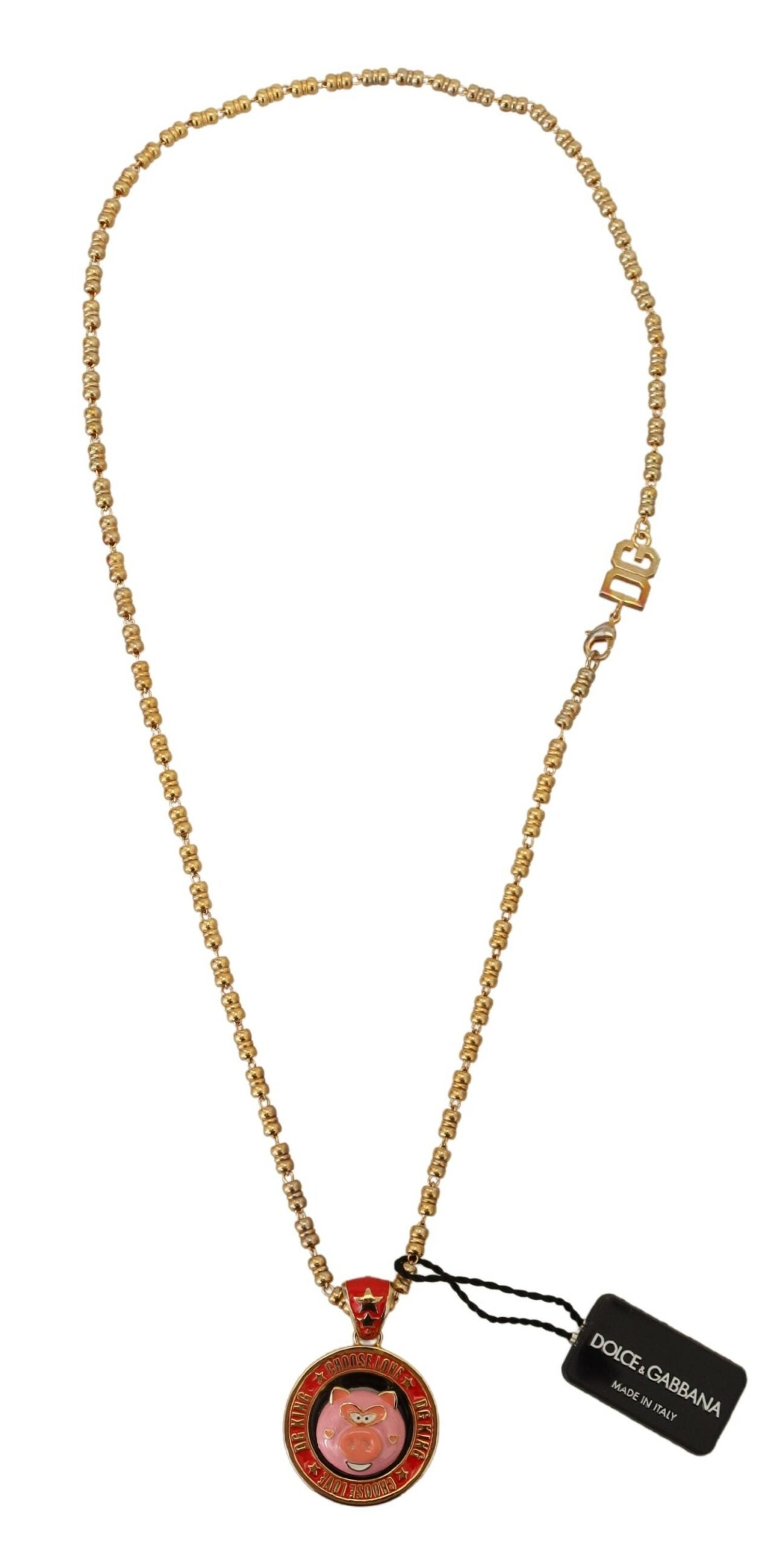 Elegante collana con ciondolo in oro