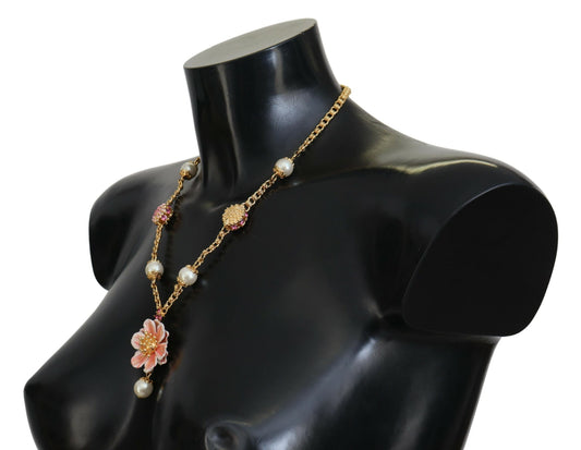 Collana con ciondolo elegante e floreale