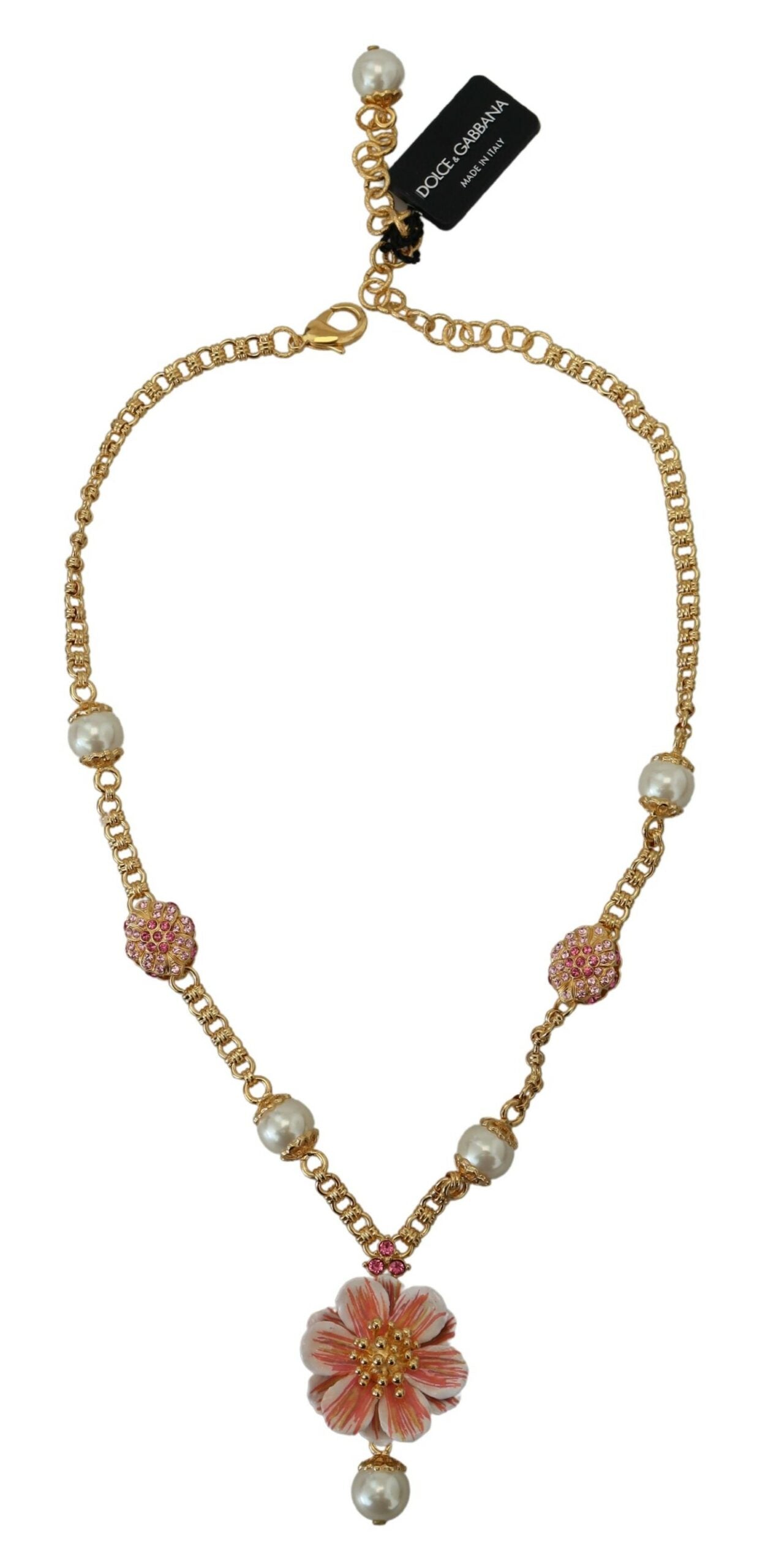 Collana con ciondolo elegante e floreale