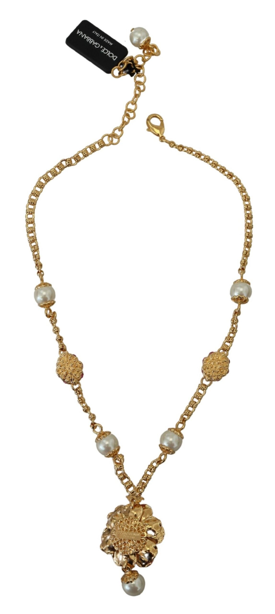 Collana con ciondolo elegante e floreale