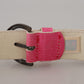 Elegant Pink Leather Fashion Belt