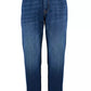 Jeans da uomo in cotone blu