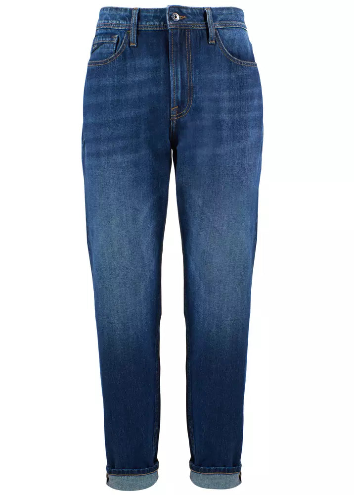 Blaue Herrenjeans aus Baumwolle