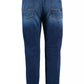 Jeans da uomo in cotone blu