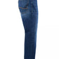 Jeans da uomo in cotone blu