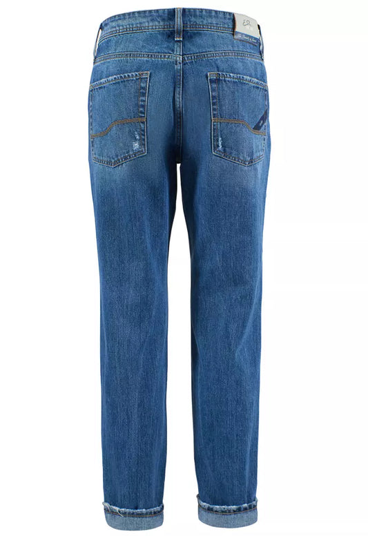 Blaue Baumwolljeans für Herren