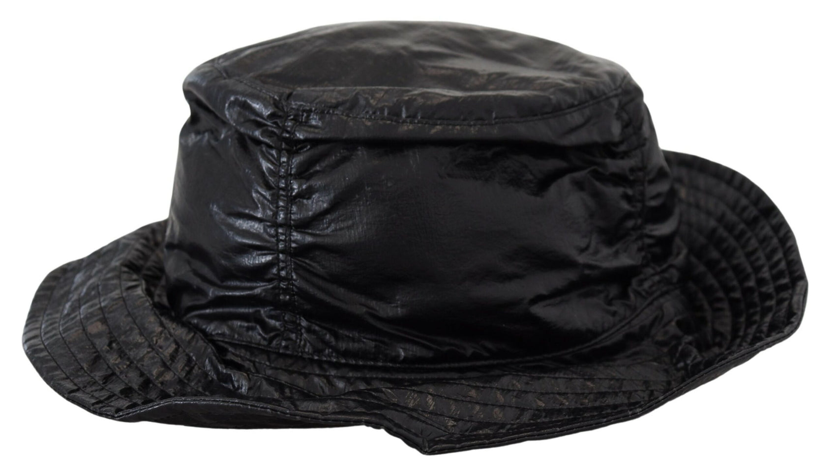 Elegante schwarze Bucket Cap mit Logodetail