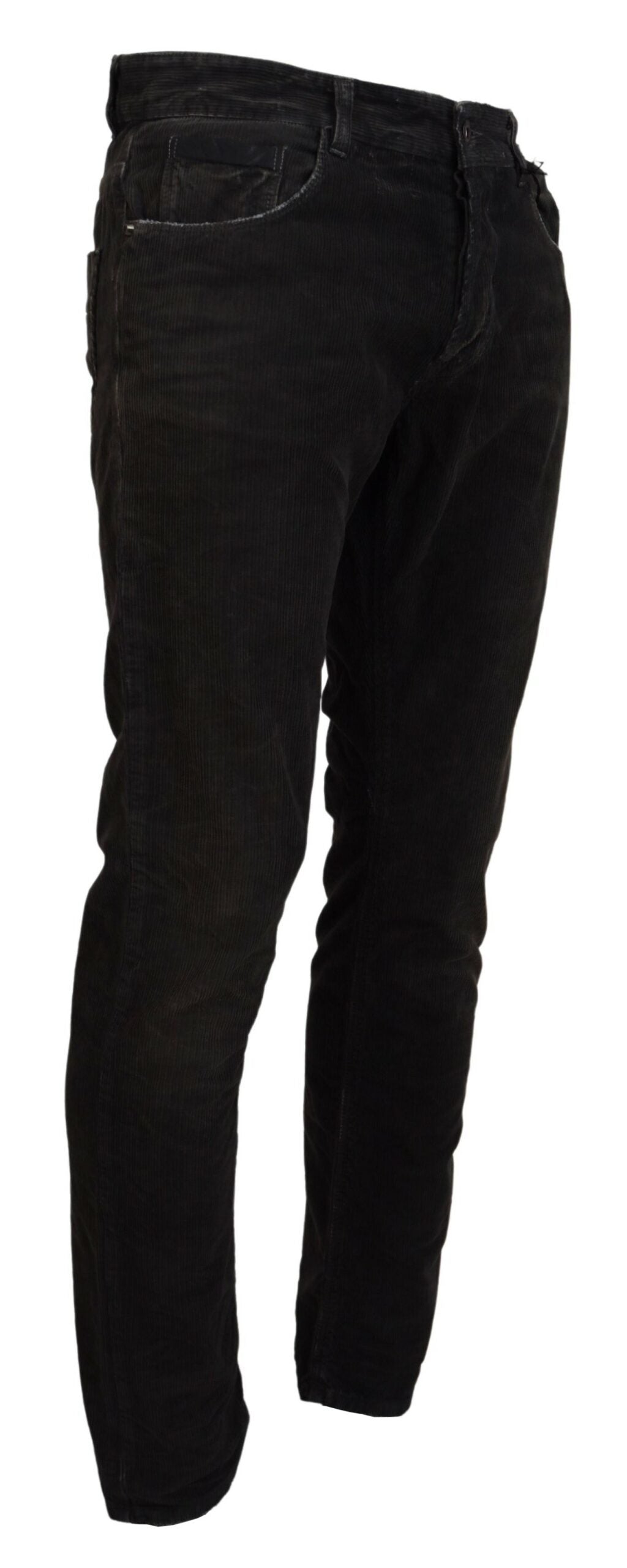 Stilvolle graue Cordjeans