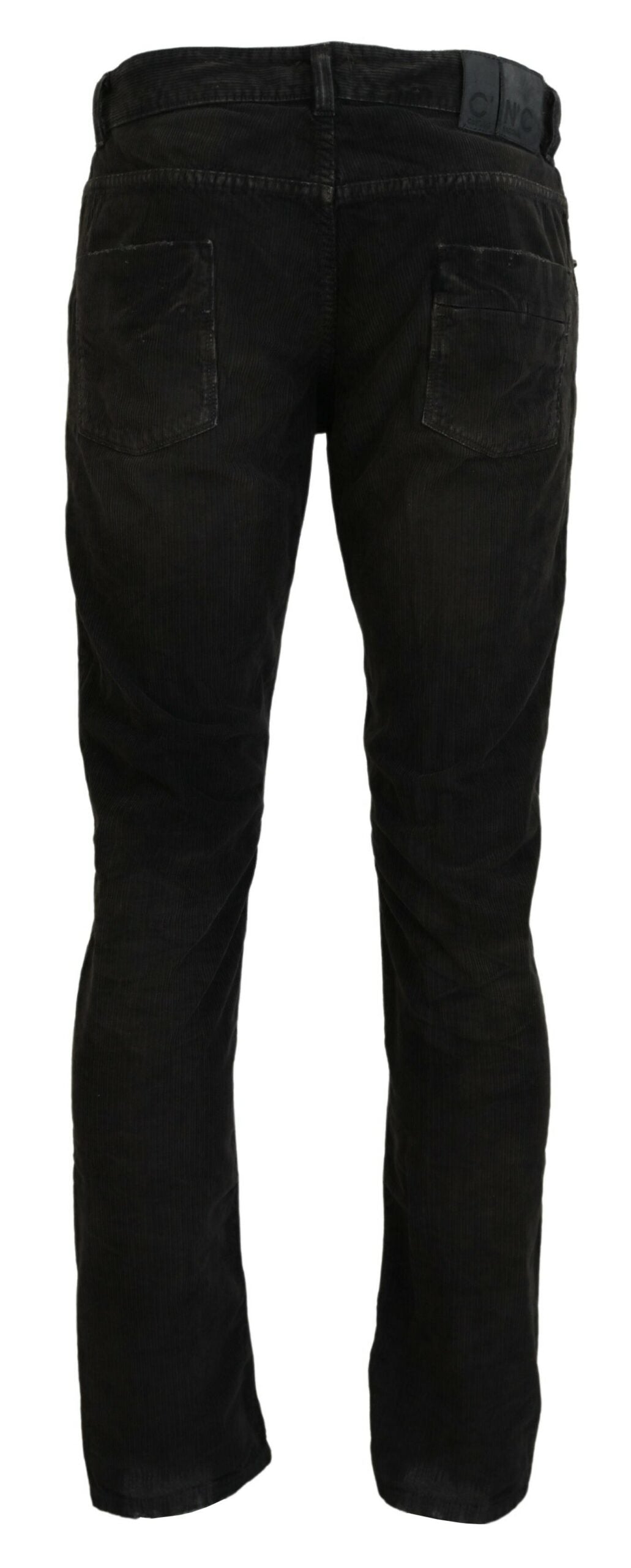 Stilvolle graue Cordjeans
