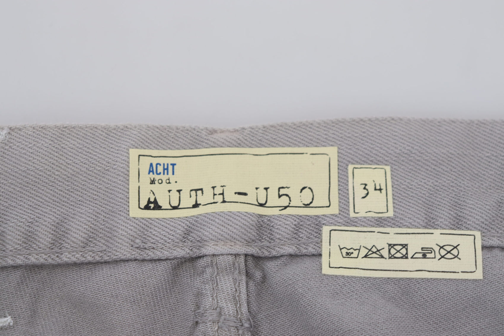 Elegante Jeans in normalem, grauem Denim