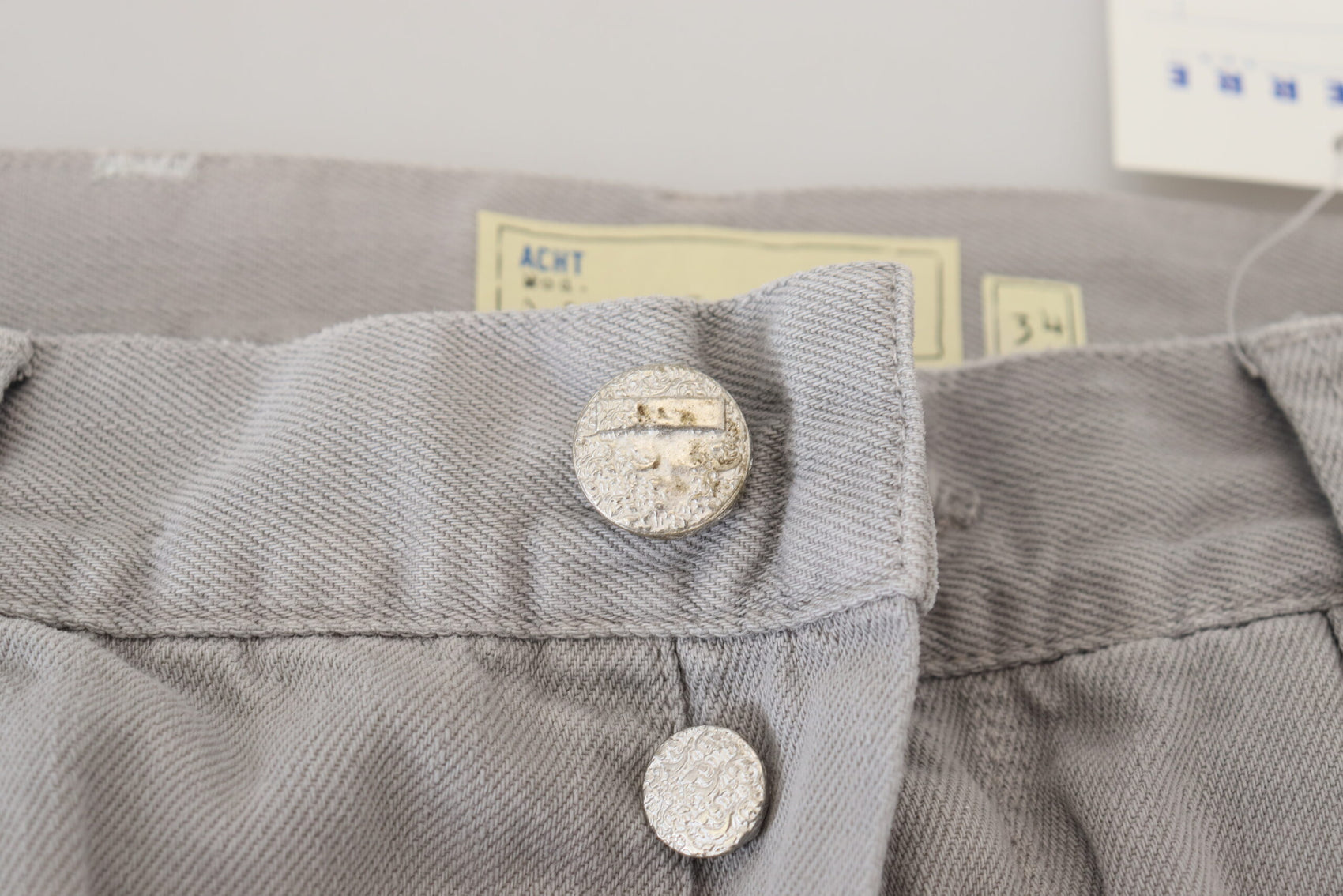 Elegante Jeans in normalem, grauem Denim
