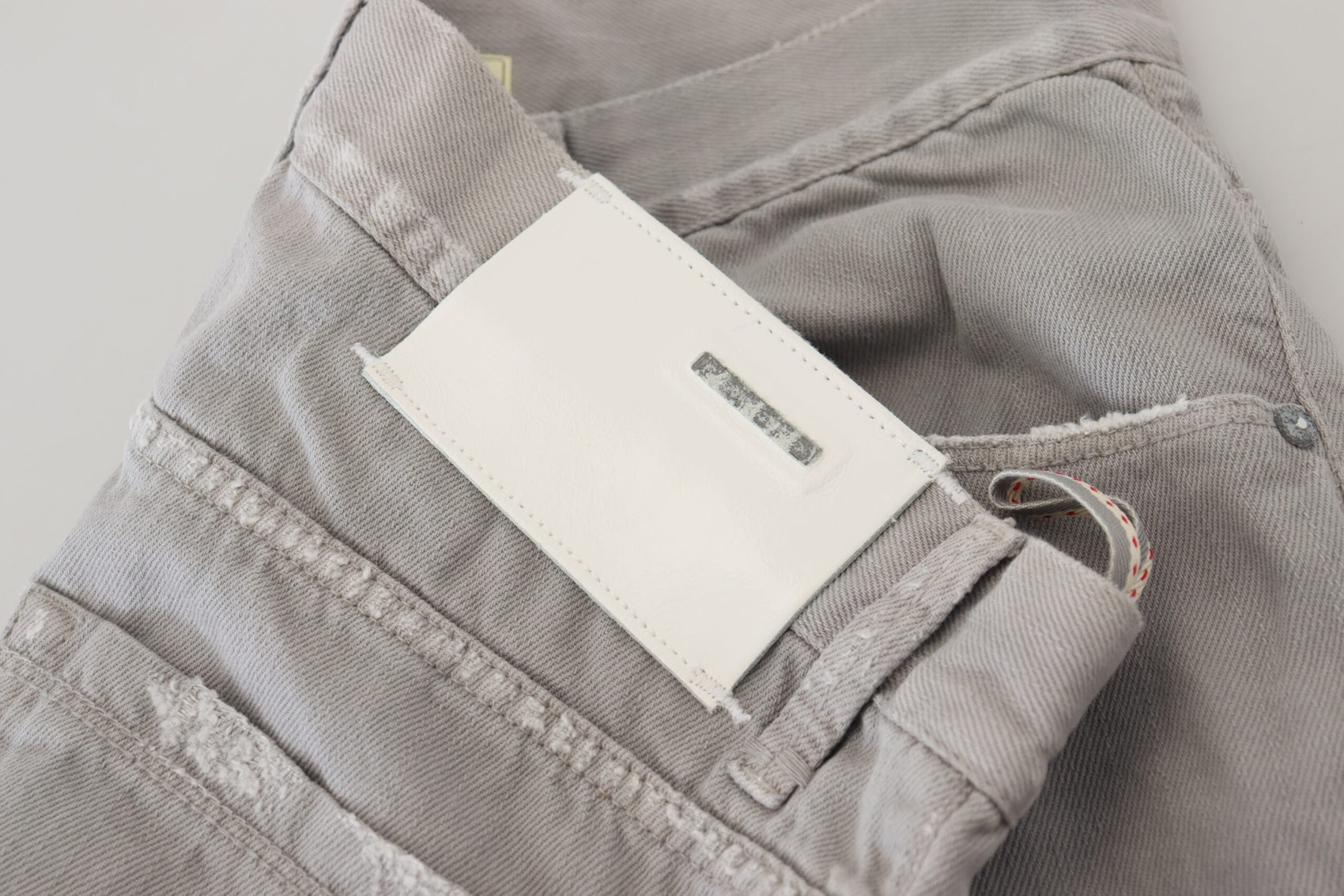 Elegante Jeans in normalem, grauem Denim