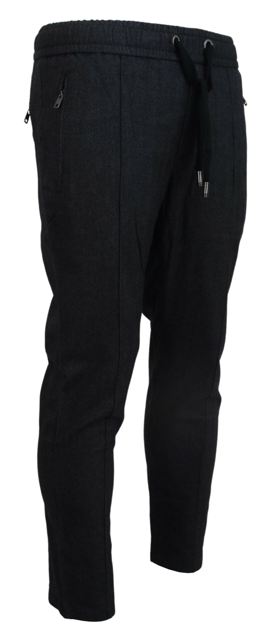 Elegante graue Baumwoll-Jogginghose für Herren