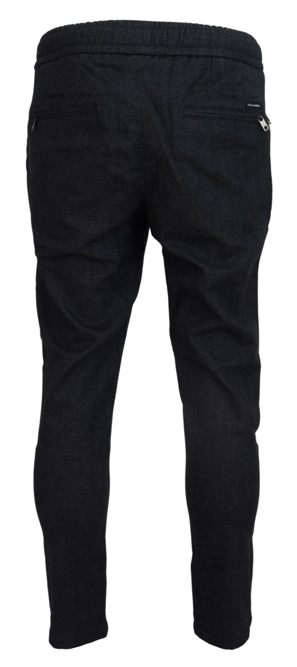 Elegante graue Baumwoll-Jogginghose für Herren