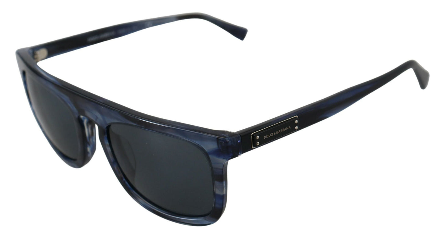 Elegante blaue Acetat-Sonnenbrille