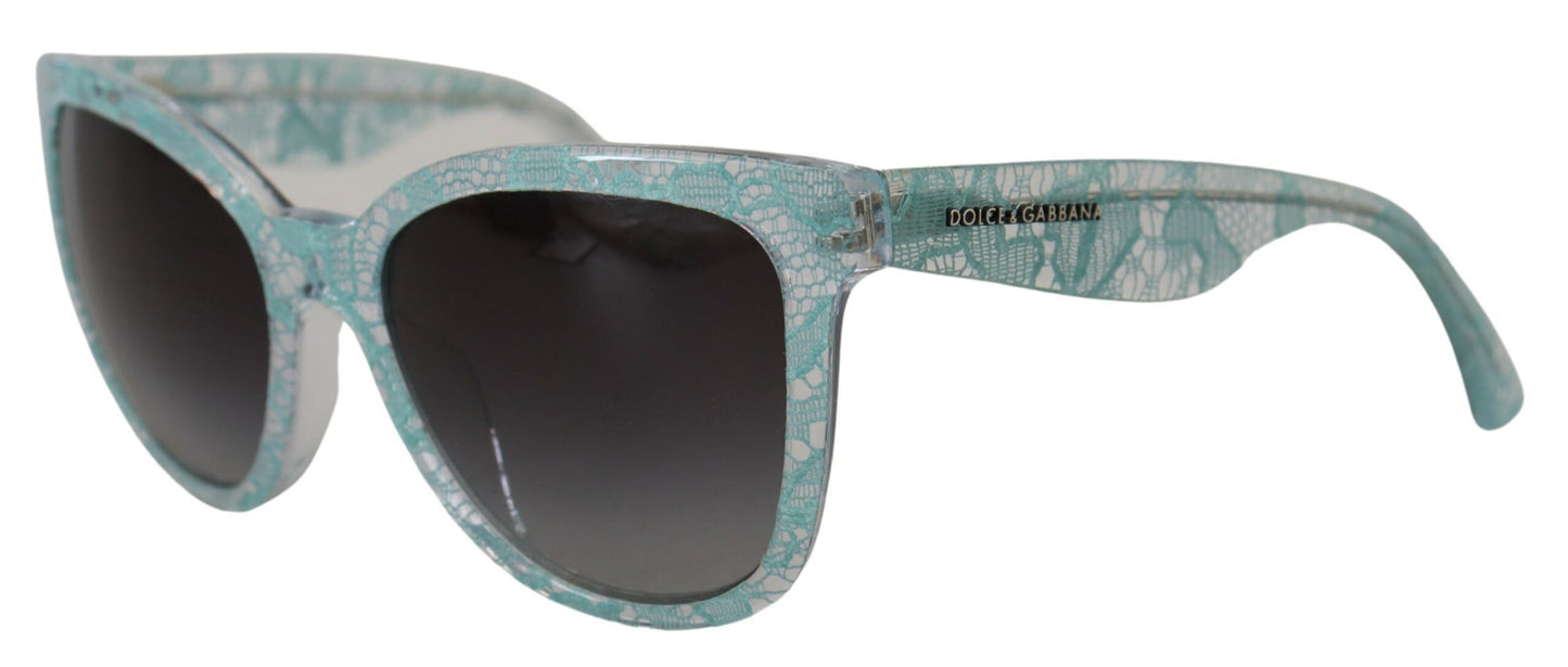 Elegante Sonnenbrille mit blauem Spitzendetail