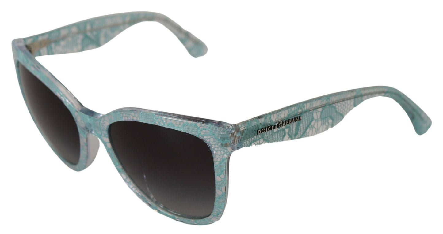 Elegante Sonnenbrille mit blauem Spitzendetail